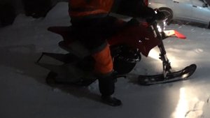 сноубайк своими руками#обкатка