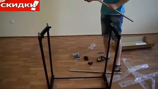 Вешалка стойка для одежды двойная телескопическая смотреть онлайн