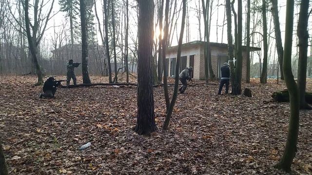 Русская Народная Дружина, тренировка на слаживание, переход дороги группой.