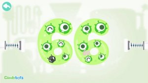 Candybots Numbers 123 - Learn counting 60 to 70 number - Education Apps for Kids