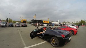 black Ferrari 458 Italia Spider