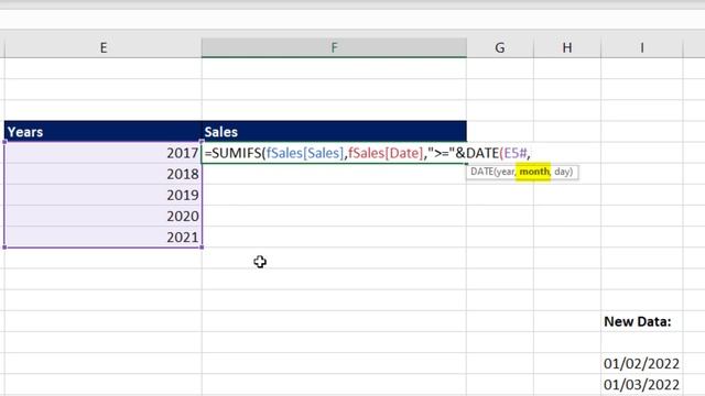 Dynamic Yearly Sales Report with Excel’s Dynamic Spilled Array Formulas. Excel Magic Trick 1651