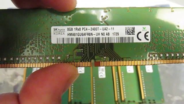Lot of 30 SK hynix 8gb 1rx8 pc4-2400T desktop memory смотреть онлайн