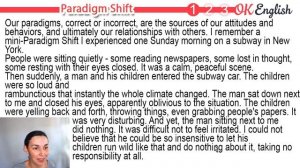 Paradigm Shift | Intermediate English Text | Английские тексты с разбором | OK English