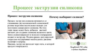 Объяснение процесса экструзии силиконовой резины