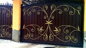 Пример узора на ворота кованые узоры для ворот фото видео