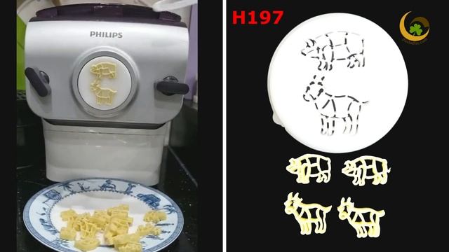 Goat - Pig pasta disc/mold for Philips pasta maker H197 смотреть онлайн