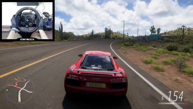 Forza Horizon 5 - Audi R8 V10 Plus | Logitech g923 gameplay