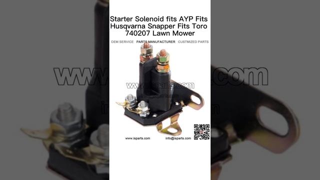 Starter Solenoid fits AYP Fits Husqvarna Snapper Fits Toro 740207 Lawn Mower