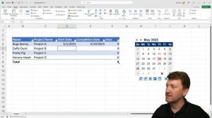 Mini Calendar Add-In for Excel and a little VBA code