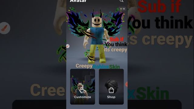 Roblox Scary Skin