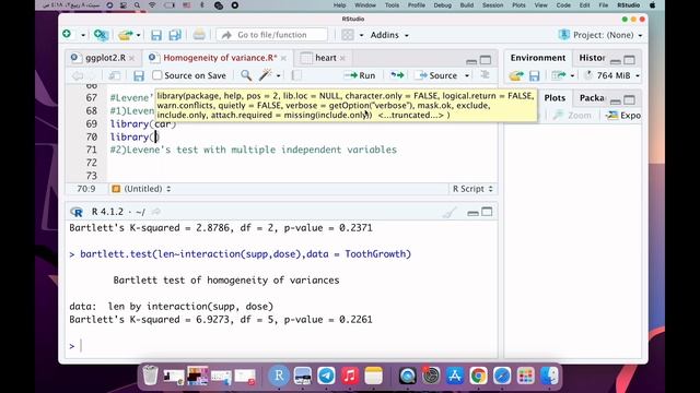 Homogeneity of Variance Test in R смотреть онлайн