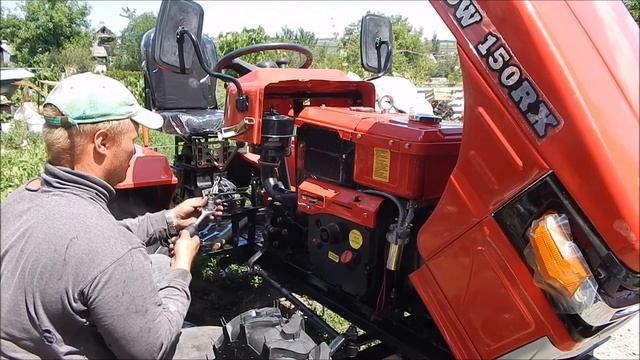 сборка минитрактора dw150rx часть№3 смотреть онлайн