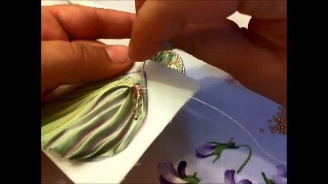 Tutorial Shibori Ribbon Pendant " Venus Shell" смотреть онлайн