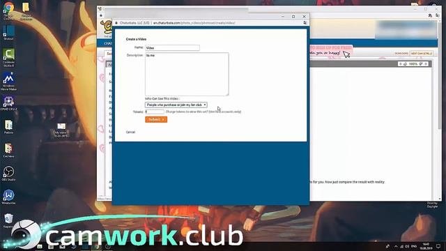 Как сделать фото и видео с вебкамеры и выложить платными на вебкам сайтах Chaturbate и Stripchat