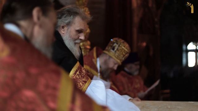 Освящение престола Успенского собора Лавры