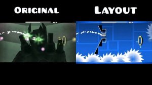 Original vs Layout | "Experiment 204" by HHyper | Geometry Dash 2.1