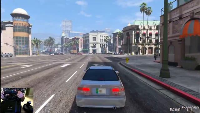 GTA V Real life Mods 'Honda Civic 1999' with Logitech G29 Steering Wheel - GTA 5 Pakistan смотреть онлайн