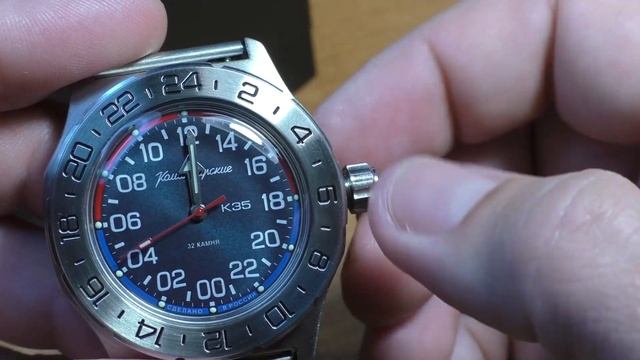 Командирские К-35 | Модель 35085А | Суточные часы смотреть онлайн