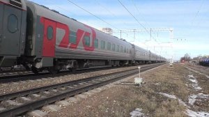 Электровоз ЧС7-049 (ТЧЭ-18) со скоростным поездом "Дневной экспресс" №741А Москва - Белгород.