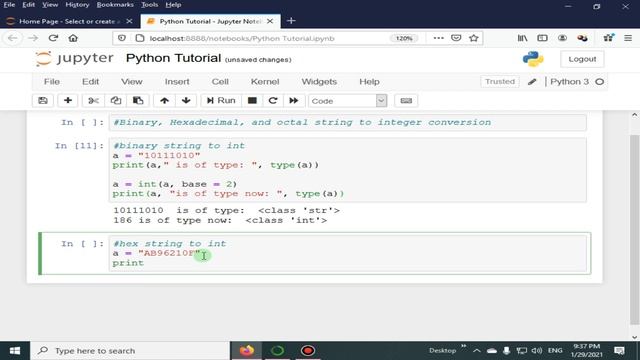 Convert Binary Hexadecimal & Octal String To Integer | Python 4 You | Lecture 175