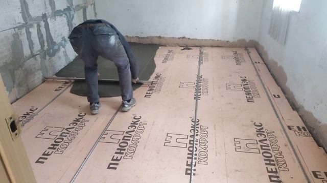 Ремонт дома своими руками ,чистовая стяжка смотреть онлайн