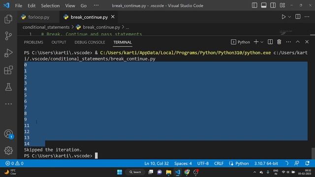 #13 | Continue,break and pass statements in python | Python for beginners | Codebox |Loops in pytho