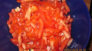 Салат с сухариками