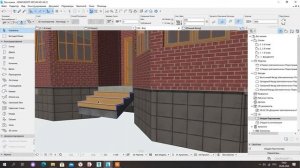 13 небольшое крыльцо в archiCAD