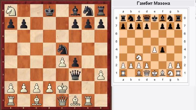 Ловушки в дебюте. Королевский гамбит, гамбит Мэзона смотреть онлайн