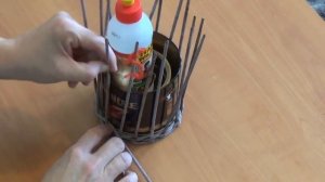 Плетеная подставка под бутылку