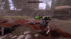 Skyrim SE - martial art spear animation test