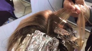 Коррекция мелирование, зигзаг, прима блонд