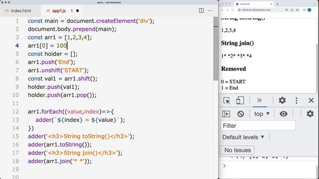 How to Update JavaScript Array Learn to code Update Methods for modern javascript array coding help