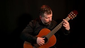 И.С.Бах. Сюита №1. Куранта. Переложение для классической гитары. Исполняет Андрей Табунов.