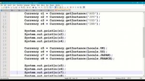 Currency class in Java #292 || Currency in Java Programming || java.util.Currency|| Currency in Jav