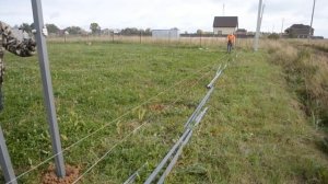 Установка забора из профнастила