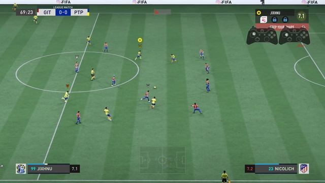 Adarsh (AI) vs GIT (Fifa 22 Pro Clubs Div 9) смотреть онлайн