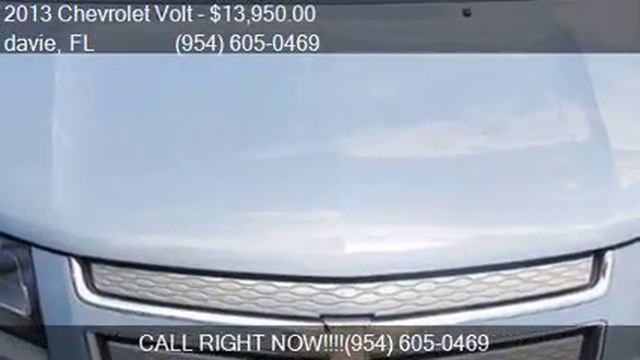 2013 Chevrolet Volt Base 4dr Hatchback for sale in davie, FL смотреть онлайн