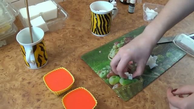 Мыловарение. Мыло в форме пирожных своими руками