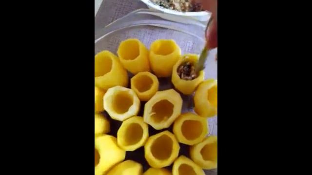 Фаршированный картофель запечённый в духовке