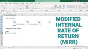 Modified Internal Rate of Return (MIRR) - Basics, Formula, Calculations in Excel (Step by Step)