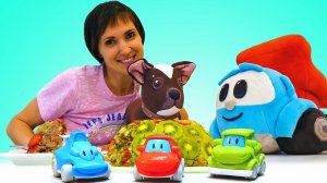 Грузовичок Лева и фруктовый ТОРТ. Видео ПРО МАШИНКИ. Готовим вместе на Капуки Кануки