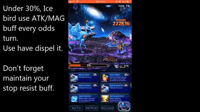 FFBEScorn of Fallen Ice Bird carry with Gladiolus  your dealer.