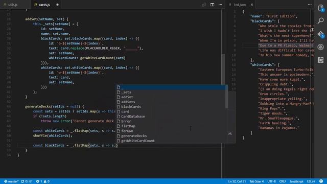 ? Card Database • React JS Programming • ReactJS • React JavaScript • React JS Beginners • (Pt. 68)
