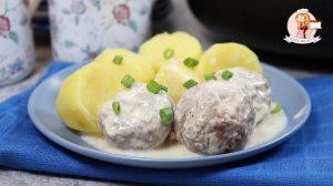 Мягкие ФРИКАДЕЛЬКИ в ДУХОВКЕ, в СМЕТАННОМ СОУСЕ. Гладкий и густой соус из сметаны для фрикаделек