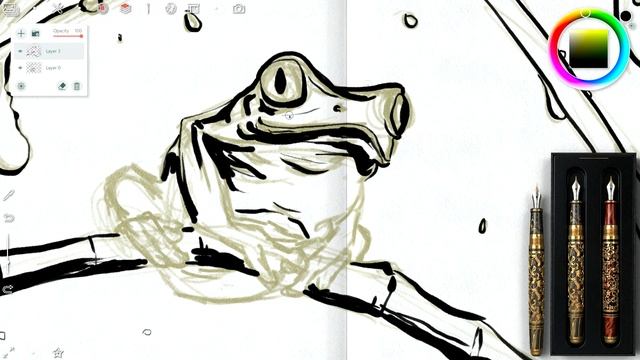 "Hide" Inktober 2020 in Realistic Paint Studio смотреть онлайн