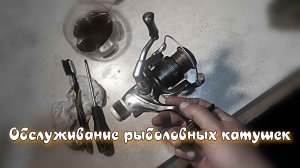 Чистка и обслуживание безинерционной рыболовной катушки.