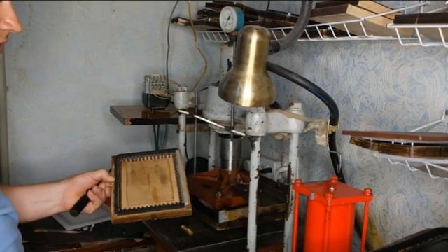 Пресс самодельный для вырубки и для горячего тиснения, 2 в 1.