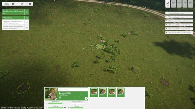 ?3. WE MADE A RABBIT COLONY | Natural Instincts Gameplay Full Game on PC смотреть онлайн